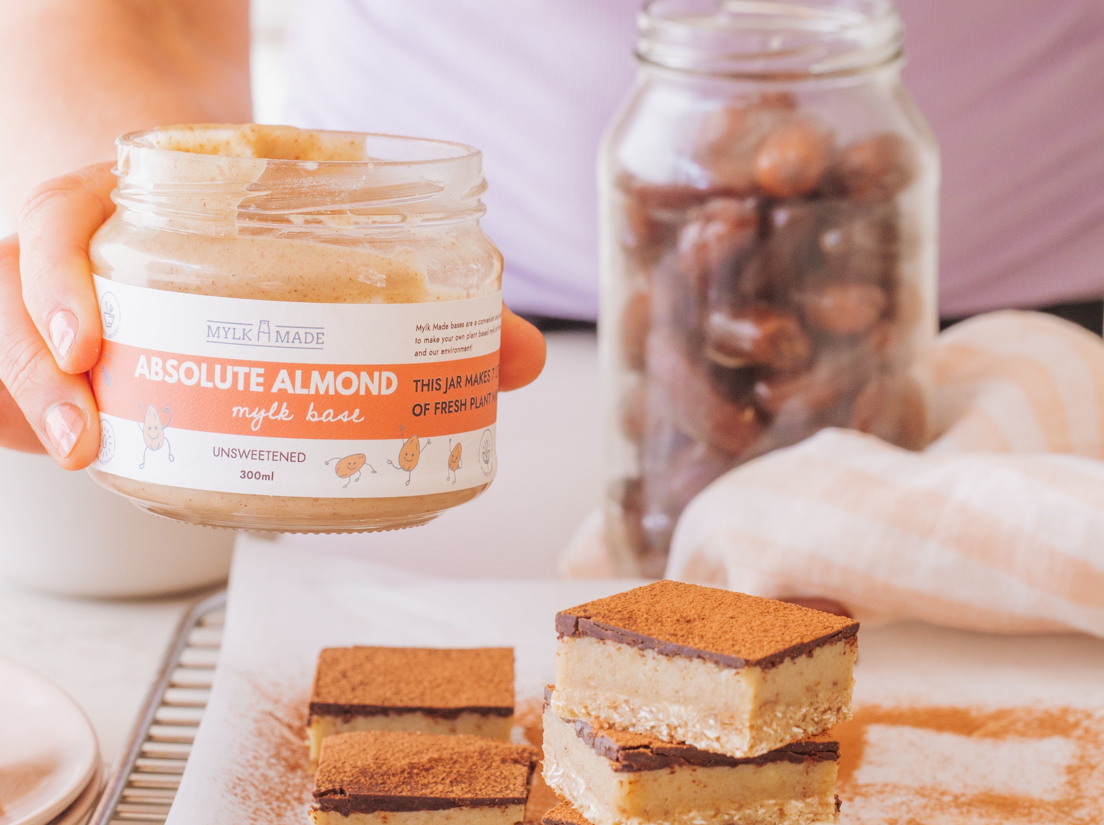 Miso Caramel Slice (by Be Good Organics) – Mylk Made - Nut and Seed Mylk Bases