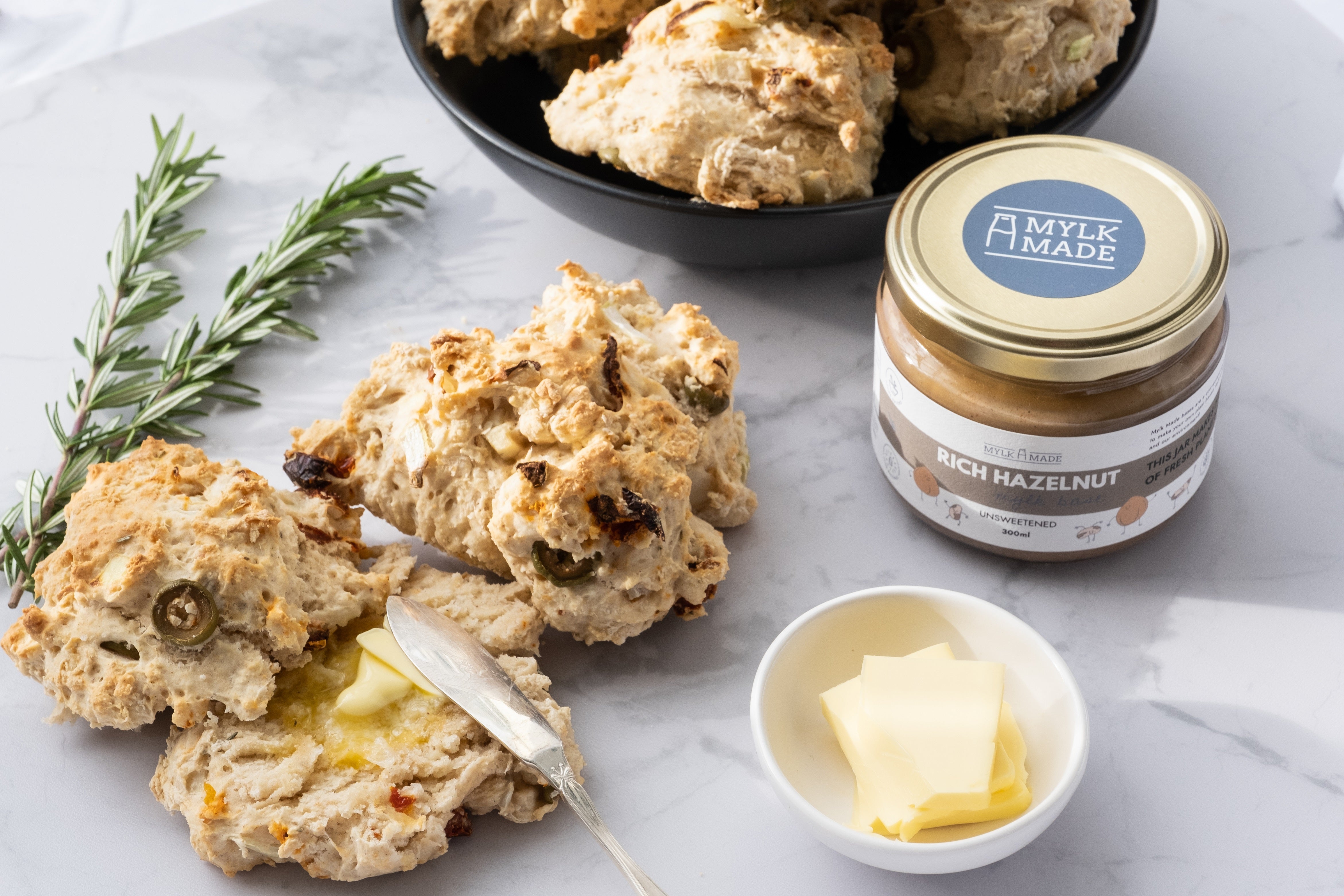 Savoury Soda Scones – Mylk Made - Nut and Seed Mylk Bases