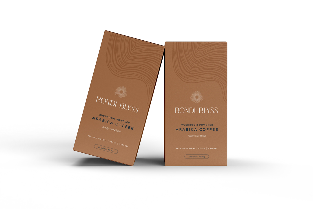Bondi Blyss - Mushroom Powered Arabica Coffee - 12 sachets