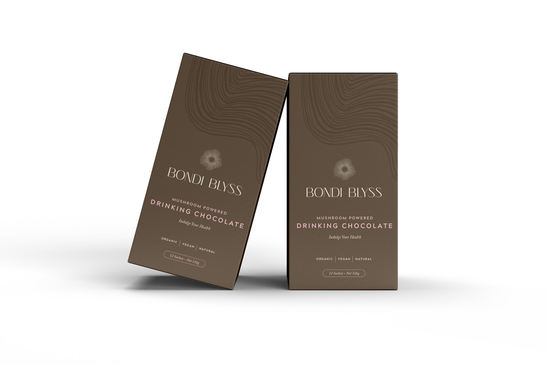 Bondi Blyss - Mushroom Powered Drinking Chocolate - 12 sachets