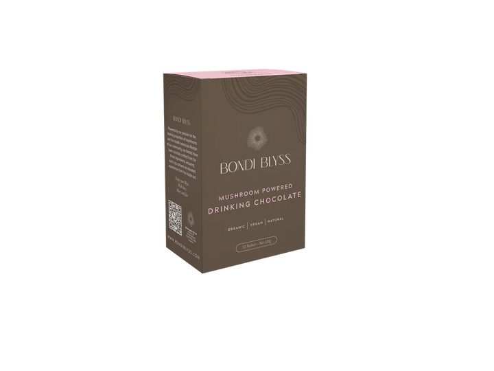 Bondi Blyss - Mushroom Powered Drinking Chocolate - 12 sachets