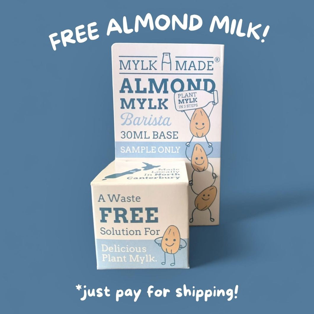 FREE MYLK! 30ml Almond Barista Base Sample - just pay shipping