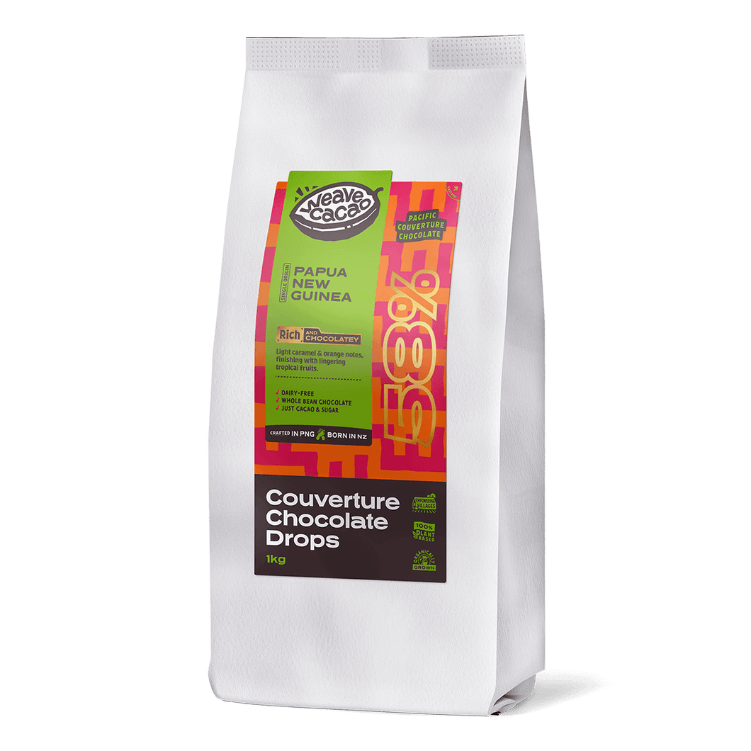 Weave Cacao - 58% Couverture Chocolate Drops - 1kg