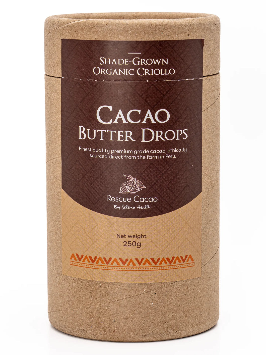 Seleno Health Organic Premium Cacao Butter Drops - 250g